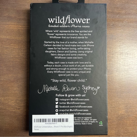 Wildflower Groovy Shroom iPhone Case Size 6.5” Limited Edition, Durable, Fitted - Picture 3 of 16